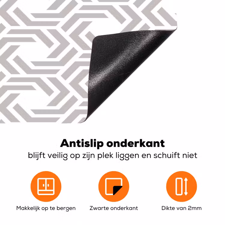 Grafisch - Patroon - Modern Inductie beschermer vinyl 3mm klein 276 -zzzzzzz-td-onderkant