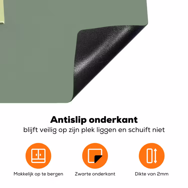 Groen - Waterijsje - Stokje - Illustratie Inductie beschermer vinyl 3mm klein -zzzzzzz-td-onderkant