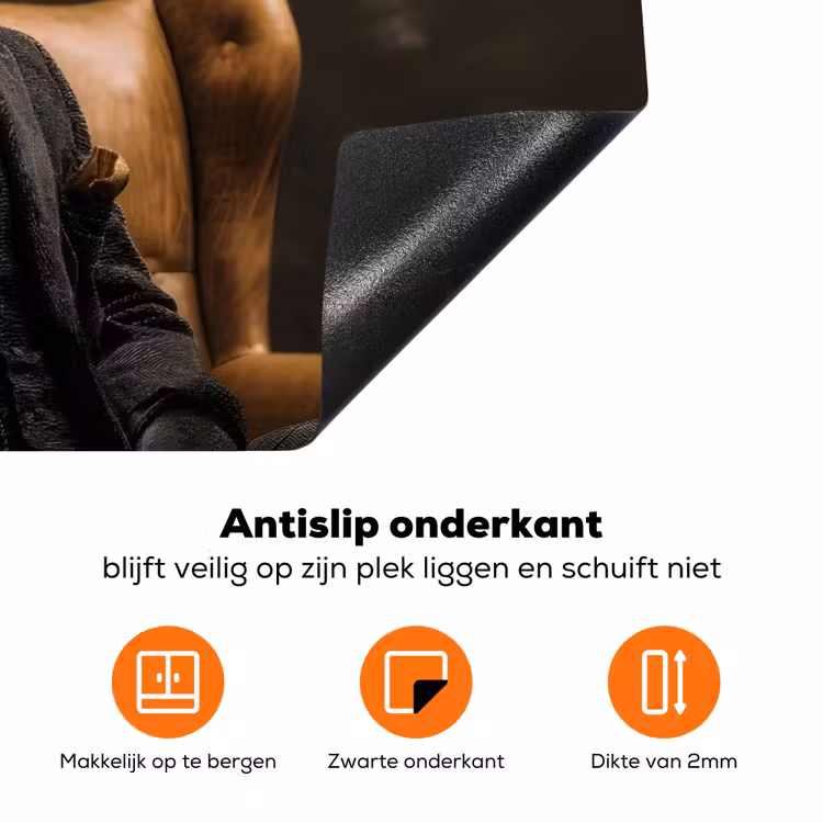 Hert - Zonnebril - Zwart - Pak Inductie beschermer vinyl 3mm klein -zzzzzzz-td-onderkant