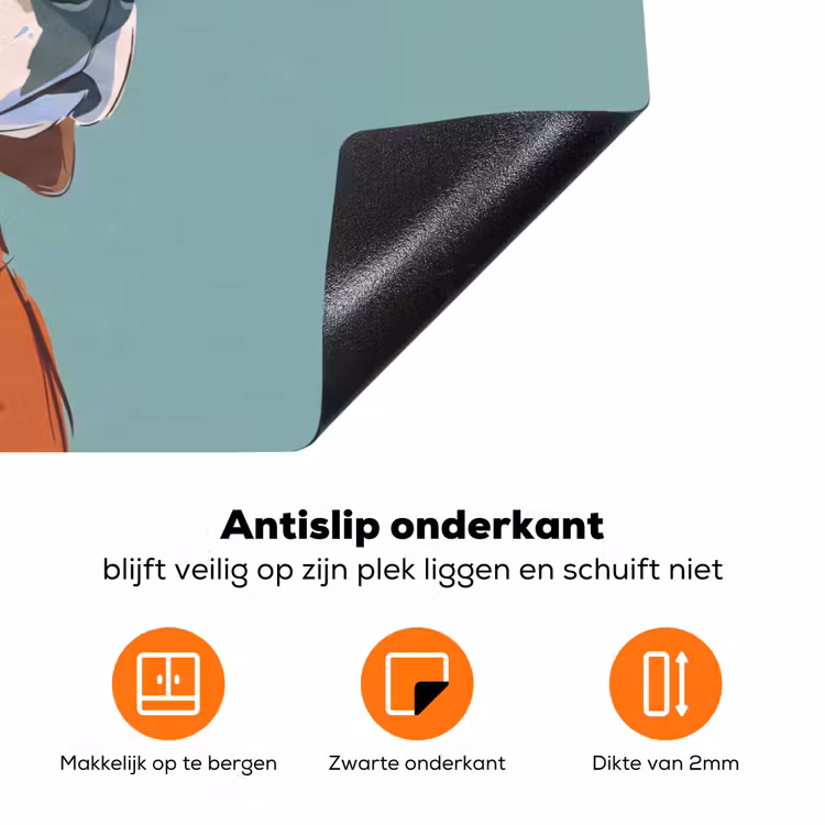 Hond - Beanie - Zonnebril - Dieren - Modern Inductie beschermer vinyl 3mm klein -zzzzzzz-td-onderkant
