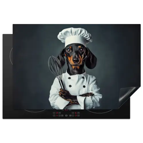 Hond - Garde - Kok Inductie beschermer vinyl 3mm klein -3d