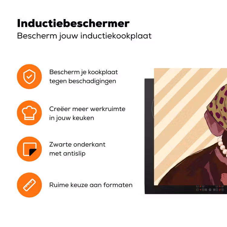 Hond - Zonnebril - Hoofddoek - Dieren - Modern Inductie beschermer vinyl 3mm klein -zzzzzzz-td-ups