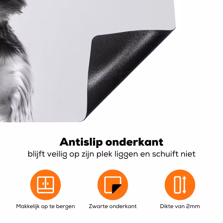 Hondje - Wijnglas - Zonnebril - Enthousiast Inductie beschermer vinyl 3mm klein -zzzzzzz-td-onderkant