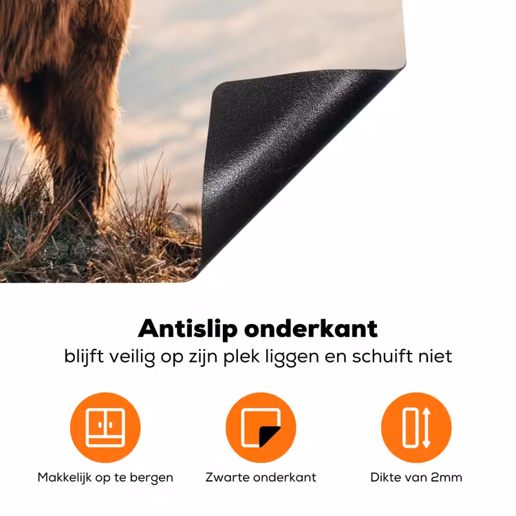 Hooglandse Sereniteit Inductie beschermer vinyl 3mm klein -zzzzzzz-td-onderkant