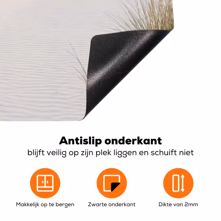 Horizon - Duinlandschap - Zand Inductie beschermer vinyl 3mm klein -zzzzzzz-td-onderkant