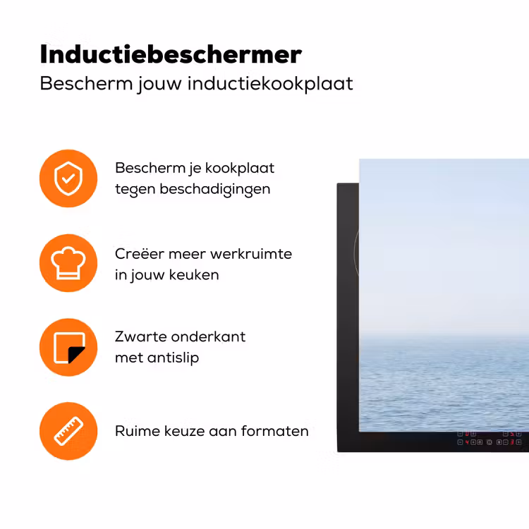 Horizon - Zeilboot - Zee Inductie beschermer vinyl 3mm klein -zzzzzzz-td-ups
