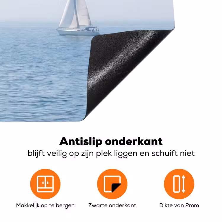 Horizon - Zeilboot - Zee Inductie beschermer vinyl 3mm klein -zzzzzzz-td-onderkant