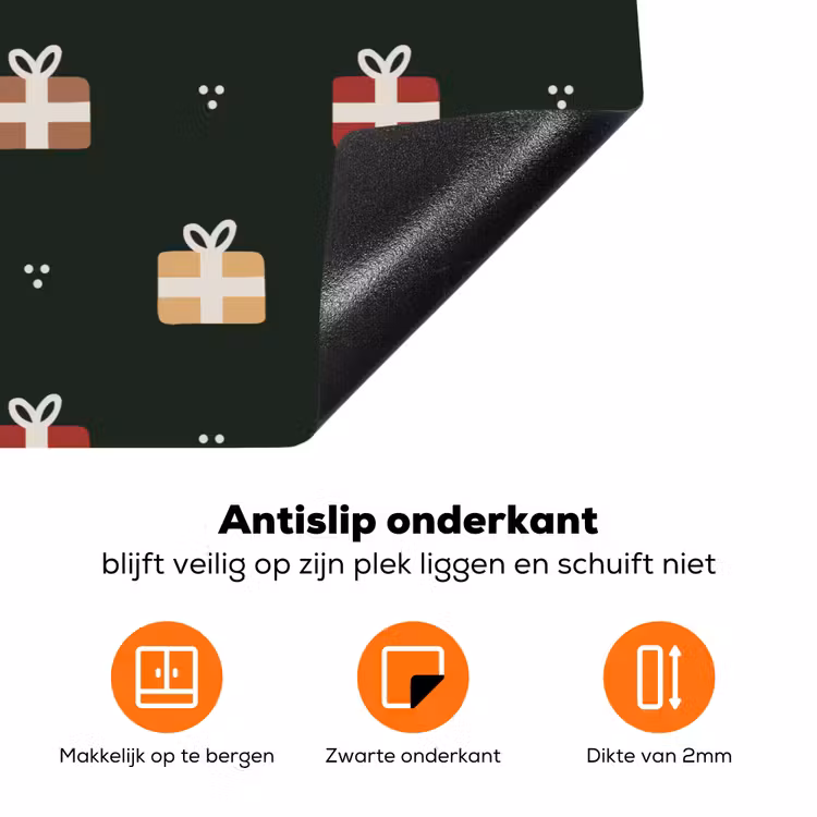 Illustratie - Cadeaus - Groen Inductie beschermer vinyl 3mm klein 276 -zzzzzzz-td-onderkant