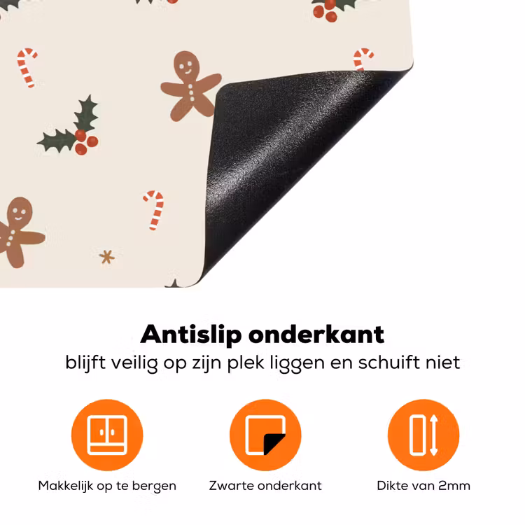 Illustratie - Figuren - Beige Inductie beschermer vinyl 3mm klein 276 -zzzzzzz-td-onderkant