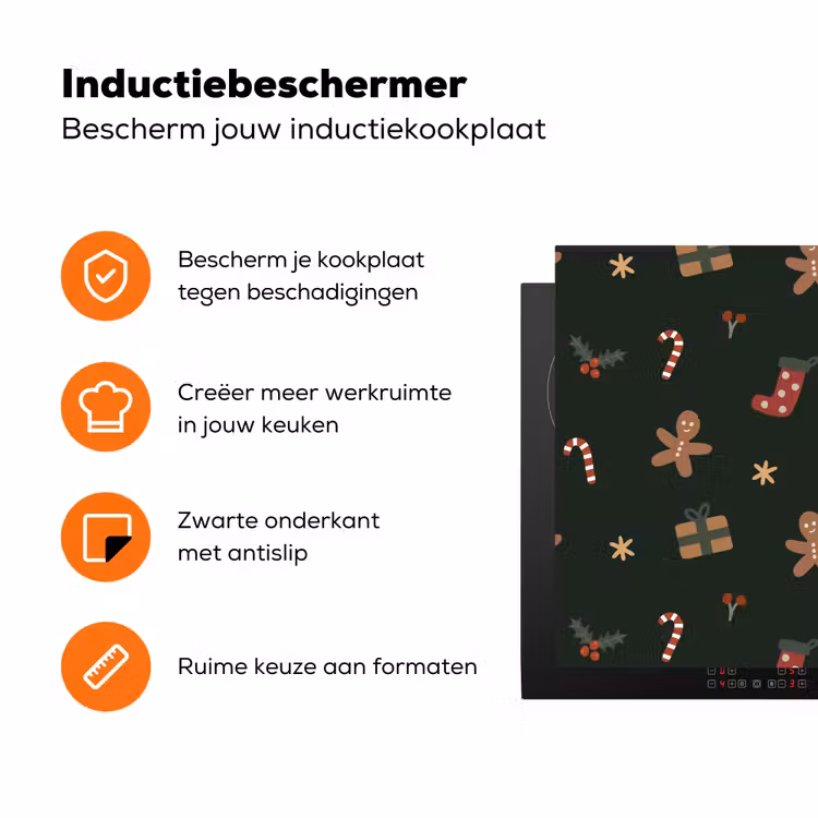 Illustratie - Figuren - Groen Inductie beschermer vinyl 3mm klein 276 -zzzzzzz-td-ups