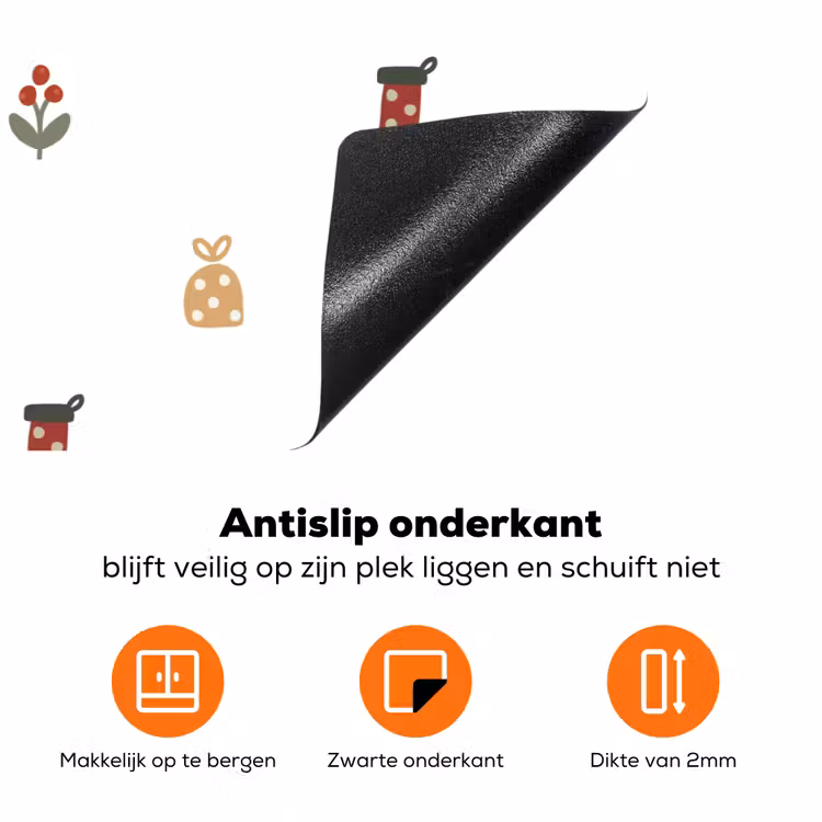 Illustratie - Kerstsymbolen - Wit Inductie beschermer vinyl 3mm klein 276 -zzzzzzz-td-onderkant