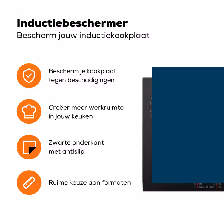 Indigo - Palet - Kleuren Inductie beschermer vinyl 3mm klein 276 -zzzzzzz-td-ups