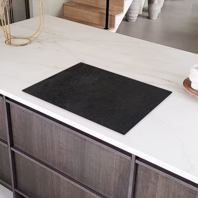 Industrieel - Beton - Grijs - Structuren - Retro Inductie beschermer vinyl 3mm klein -sfeer8