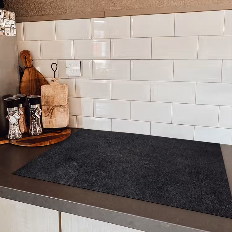Industrieel - Beton - Grijs - Vintage - Rustiek Inductie beschermer vinyl 3mm klein -sfeer3