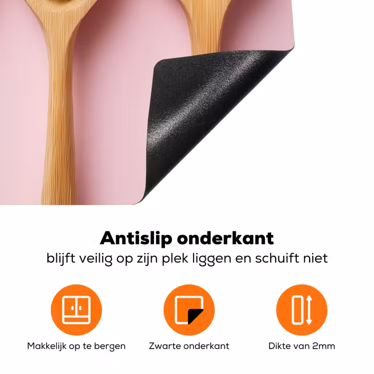 Ingrediënten - Lepels - Hout - Roze Inductie beschermer vinyl 3mm klein -zzzzzzz-td-onderkant