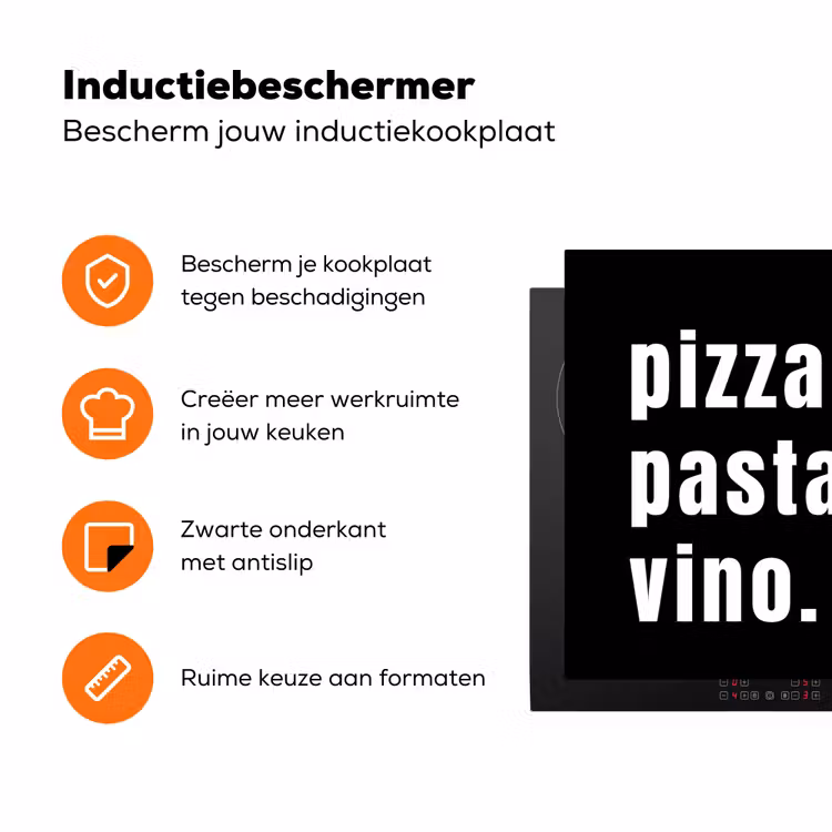 Italiaanse Essenties Inductie beschermer vinyl 3mm klein -zzzzzzz-td-ups