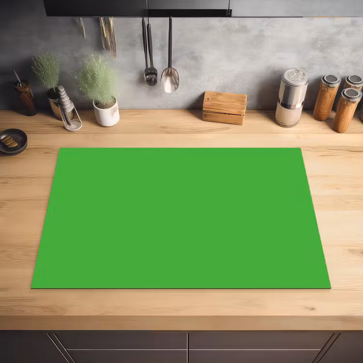 Kelly - Green - Groen Inductie beschermer vinyl 3mm klein 276 -sfeer5