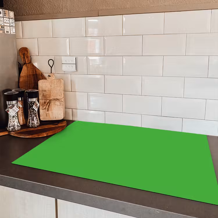 Kelly - Green - Groen Inductie beschermer vinyl 3mm klein 276 -sfeer3