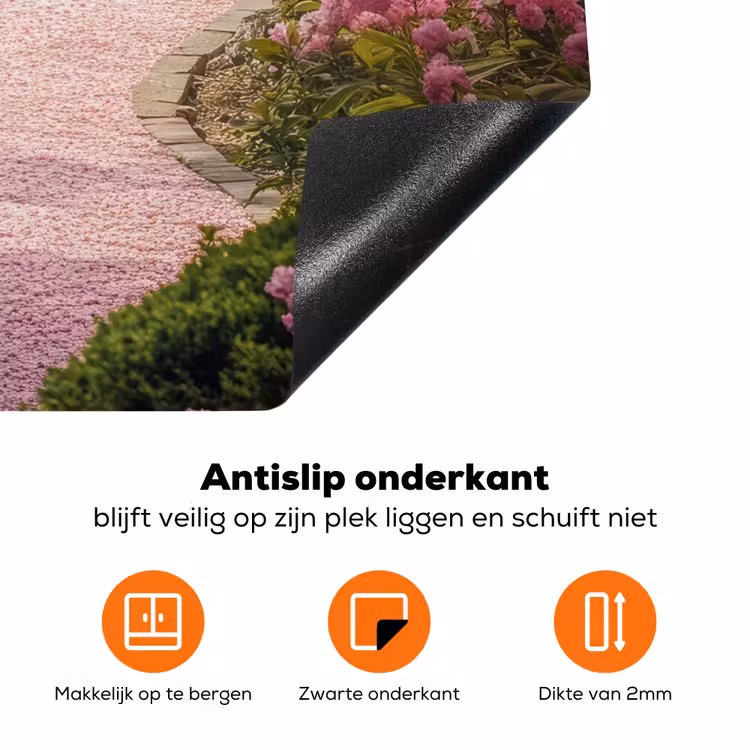 Kersenbloesem - Natuur - Sakura - Pad - Japanse tuin Inductie beschermer vinyl 3mm middel -zzzzzzz-td-werking