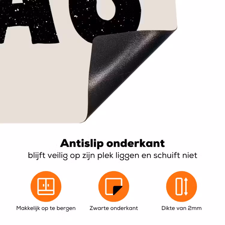 Kerst - Beige - Quotes - Xmas - Feestdagen Inductie beschermer vinyl 3mm klein -zzzzzzz-td-onderkant