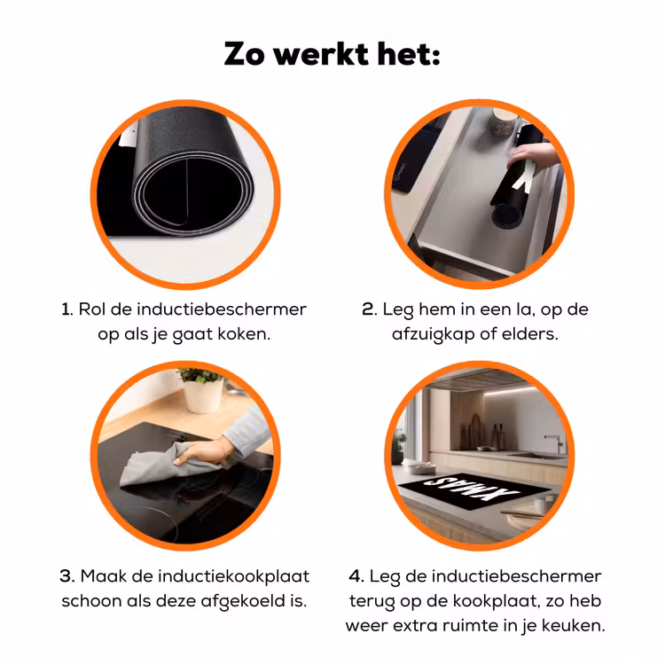 Kerst - Quotes - Xmas - Zwart - Feestdagen Inductie beschermer vinyl 3mm klein -zzzzzzz-td-werking
