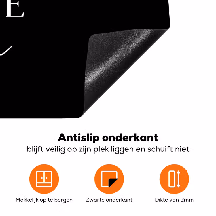 Keukenkoningin Inductie beschermer vinyl 3mm klein -zzzzzzz-td-onderkant