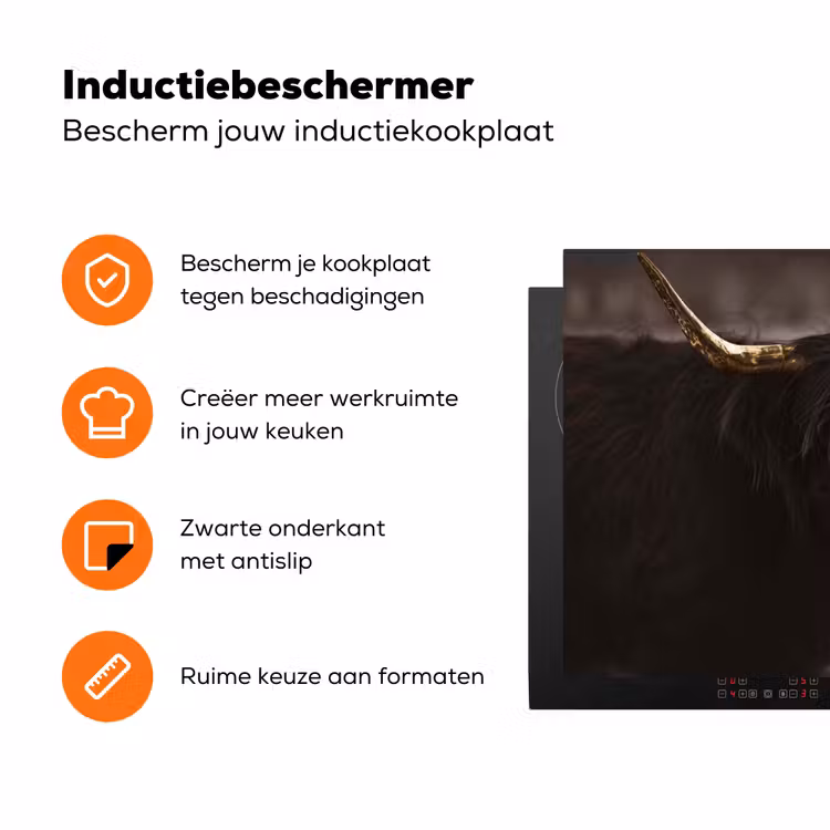 Klanken van de Avondval Inductie beschermer vinyl 3mm klein -zzzzzzz-td-ups