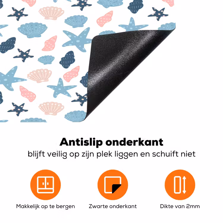 Klein - Oceaan - Rif - Multi Inductie beschermer vinyl 3mm klein 276 -zzzzzzz-td-onderkant