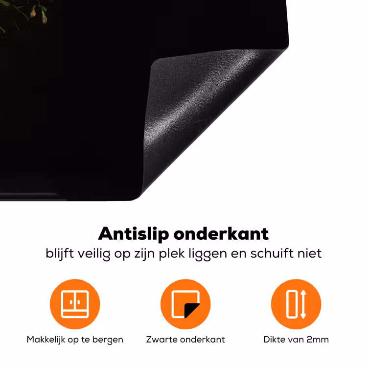 Kleurrijk - Boeket - Vaas - Goud Inductie beschermer vinyl 3mm klein -zzzzzzz-td-onderkant