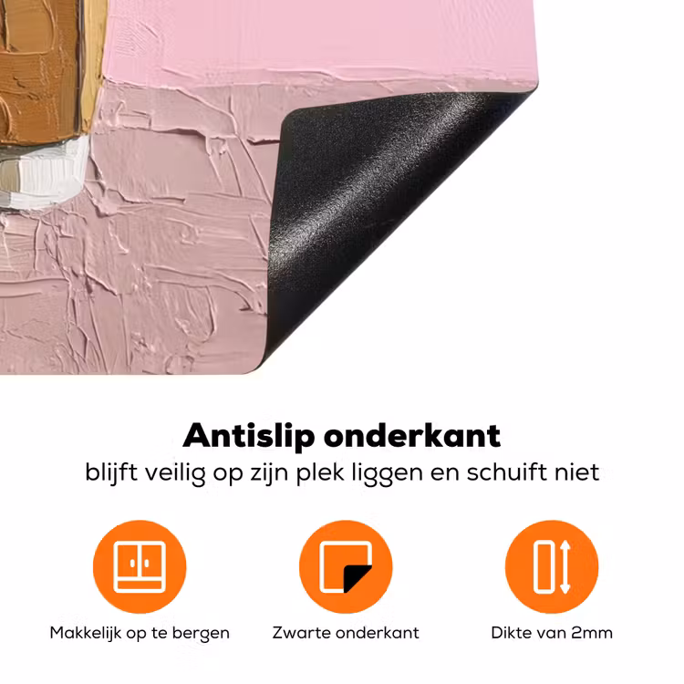 Koffiebekers - Deksel - Verf - Textuur Inductie beschermer vinyl 3mm klein -zzzzzzz-td-onderkant
