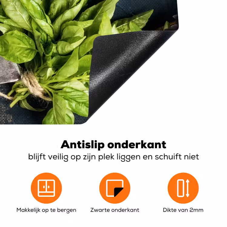Koksmes en Verse Ingrediënten Inductie beschermer vinyl 3mm klein -zzzzzzz-td-onderkant