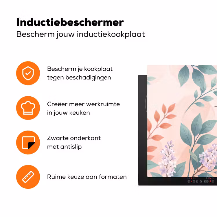 Kolibrie - Vliegen - Natuur - Illustratie - Kleurrijk Inductie beschermer vinyl 3mm klein -zzzzzzz-td-ups