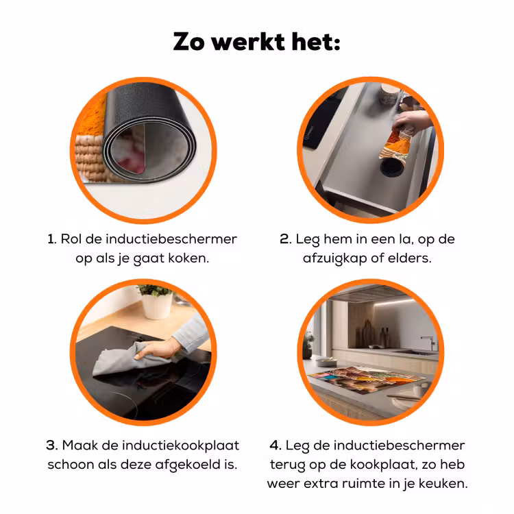 Inductiebeschermer - Kruiden - Manden - Oosters - Kruiden - Manden - Oosters Inductie beschermer vinyl 3mm klein