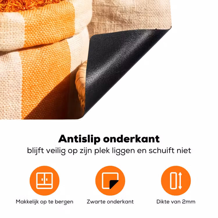 Inductiebeschermer - Kruiden - Markt - Kleurrijk - Kruiden - Markt - Kleurrijk Inductie beschermer vinyl 3mm klein