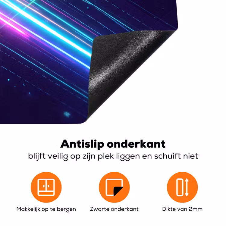 Kruisen - Lasterstralen - Neon Inductie beschermer vinyl 3mm klein -zzzzzzz-td-onderkant