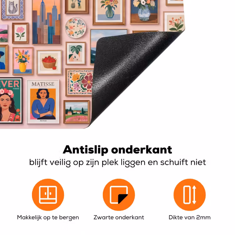 Kunst - Collectie - Decoratie - Modern - Kleurrijk Inductie beschermer vinyl 3mm klein -zzzzzzz-td-onderkant