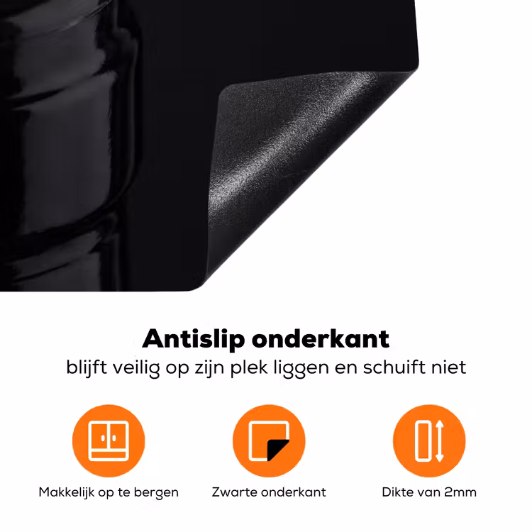 Kurkentrekker - Wijn - Zwart - Wit Inductie beschermer vinyl 3mm klein -zzzzzzz-td-onderkant