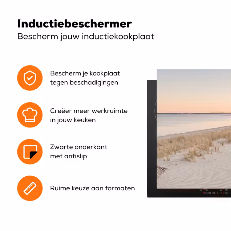 Kustlijn - Horizon - Hek Inductie beschermer vinyl 3mm klein -zzzzzzz-td-ups