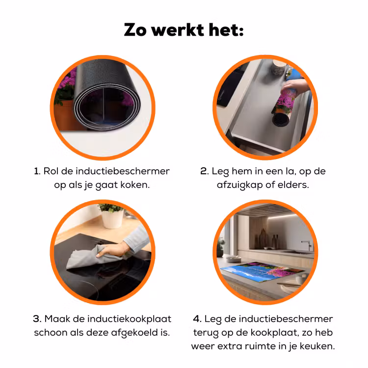 Lake Como - Italië - Landschap Inductie beschermer vinyl 3mm klein -zzzzzzz-td-werking