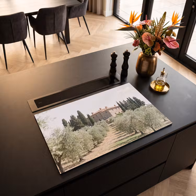 Inductiebeschermer - Landhuis - olijfboom - gaard - Landhuis - olijfboom - gaard Inductie beschermer vinyl 3mm klein