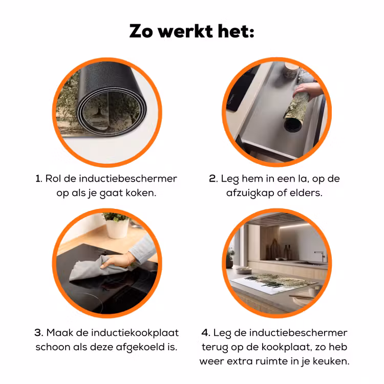 Inductiebeschermer - Landhuis - olijfboom - gaard - Landhuis - olijfboom - gaard Inductie beschermer vinyl 3mm klein