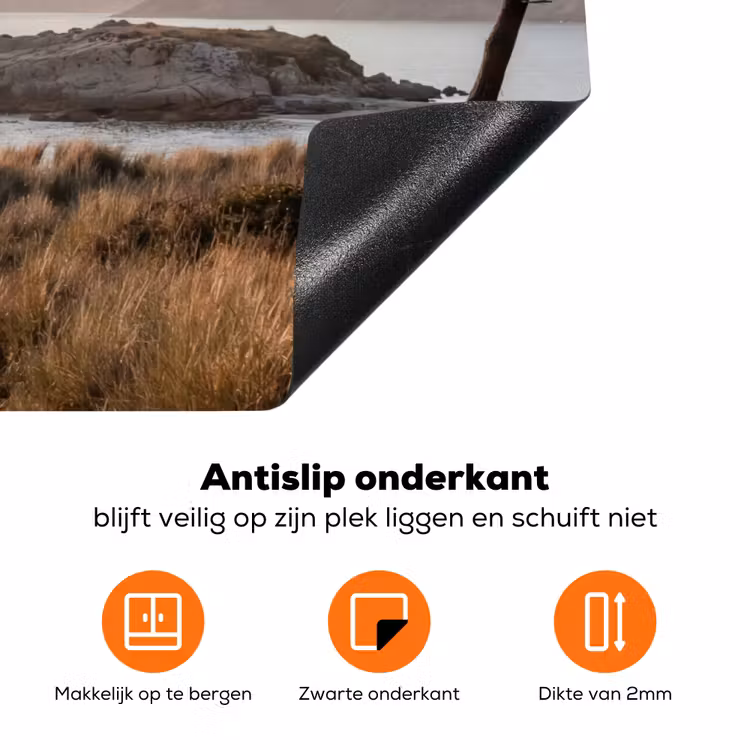 Landschap - Kust - Duinen Inductie beschermer vinyl 3mm klein -zzzzzzz-td-onderkant