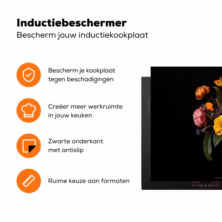 Lente - Bloemen - Klassiek - Vaas Inductie beschermer vinyl 3mm klein -zzzzzzz-td-ups