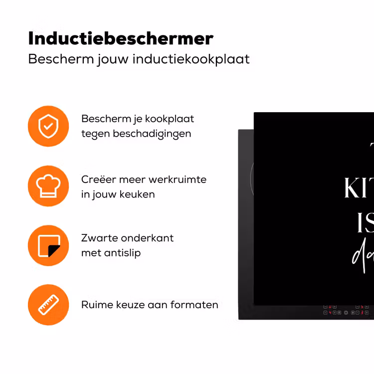 Levendige Keuken Inductie beschermer vinyl 3mm klein -zzzzzzz-td-ups