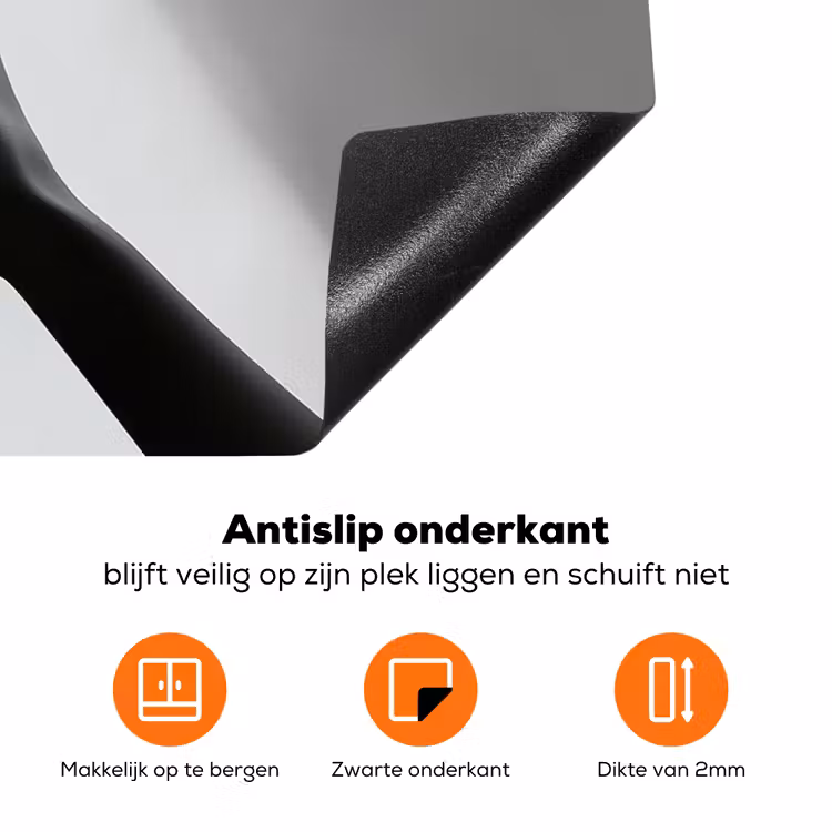 Lichtinval - Wijn - Rood - Glas Inductie beschermer vinyl 3mm klein -zzzzzzz-td-onderkant