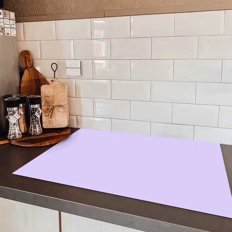 Light - Orchid - Paars Inductie beschermer vinyl 3mm klein 276 -sfeer3