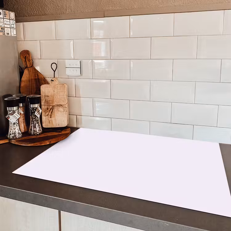 Lilac - Luxe - Paars Inductie beschermer vinyl 3mm klein 276 -sfeer3