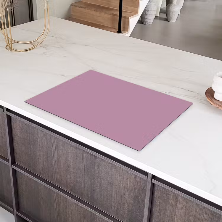 Lilac - Paars - Mauve Inductie beschermer vinyl 3mm klein 276 -sfeer8