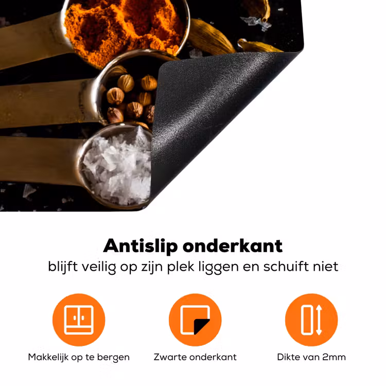 Maatlepel Melange Inductie beschermer vinyl 3mm klein -zzzzzzz-td-onderkant