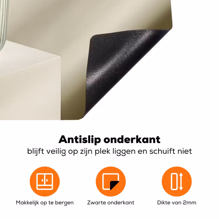 Matcha - Glas - Groen - Minimalistisch Inductie beschermer vinyl 3mm klein -zzzzzzz-td-onderkant